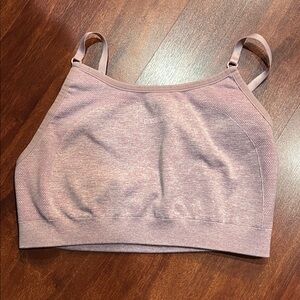 pink size medium gym shark Women's flex strappy sports bra